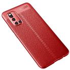 For VIVO V19 Litchi Texture TPU Shockproof Case(Red) - 1