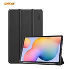 For Samsung Galaxy Tab S6 Lite P610 / P615 / Tab S6 Lite 2022 / P613 / P619 ENKAY 3-Fold Plastic Leather Smart Tablet Case(Black) - 1