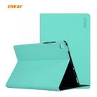 For Samsung Galaxy Tab S6 Lite P610 / P615 / Tab S6 Lite 2022 / P613 / P619 ENKAY Elastic Leather Tablet Case with Holder(Cyan) - 1