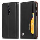 Knead Skin Texture Horizontal Flip Leather Case for OnePlus 6, with Photo Frame & Holder & Card Slots & Wallet(Black) - 1