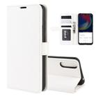 For Wiko view 4/ 4 lite R64 Texture Single Horizontal Flip Protective Case with Holder & Card Slots & Wallet& Photo Frame(White) - 1