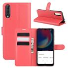 For Wiko view 4/ 4 lite Litchi Texture Horizontal Flip Protective Case with Holder & Card Slots & Wallet(Red) - 1