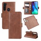 For Motorola Moto G Stylus Dual-side Magnetic Buckle Horizontal Flip Leather Case with Holder & Card Slots & Wallet(Brown) - 1