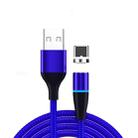 3A USB to USB-C / Type-C Fast Charging + 480Mbps Data Transmission Mobile Phone Magnetic Suction Fast Charging Data Cable, Cable Length: 2m(Blue) - 1