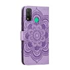 For Huawei P Smart 2020 Mandala Embossing Pattern Horizontal Flip Leather Case with Holder & Card Slots & Wallet & Photo Frame & Lanyard(Purple) - 3