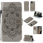 For Huawei Y5P / Honor 9S Mandala Embossing Pattern Horizontal Flip Leather Case with Holder & Card Slots & Wallet & Photo Frame & Lanyard(Grey) - 1