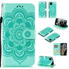 For Huawei Y5P / Honor 9S Mandala Embossing Pattern Horizontal Flip Leather Case with Holder & Card Slots & Wallet & Photo Frame & Lanyard(Green) - 1
