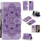 For Huawei Y5P / Honor 9S Mandala Embossing Pattern Horizontal Flip Leather Case with Holder & Card Slots & Wallet & Photo Frame & Lanyard(Purple) - 1