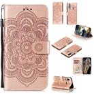 For Huawei Y7P / P40 Lite  Mandala Embossing Pattern Horizontal Flip Leather Case with Holder & Card Slots & Wallet & Photo Frame & Lanyard(Rose Gold) - 1