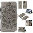 For Samsung Galaxy A31 Mandala Embossing Pattern Horizontal Flip Leather Case with Holder & Card Slots & Wallet & Photo Frame & Lanyard(Grey) - 1