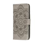 For LG K31 Mandala Embossing Pattern Horizontal Flip Leather Case with Holder & Card Slots & Wallet & Photo Frame & Lanyard(Grey) - 2