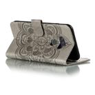 For LG K31 Mandala Embossing Pattern Horizontal Flip Leather Case with Holder & Card Slots & Wallet & Photo Frame & Lanyard(Grey) - 5
