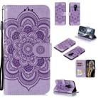 For Nokia 5.3 Mandala Embossing Pattern Horizontal Flip Leather Case with Holder & Card Slots & Wallet & Photo Frame & Lanyard(Purple) - 1