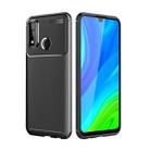 For Huawei P smart 2020 Carbon Fiber Texture Shockproof TPU Case(Black) - 1