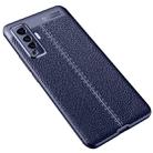 For VIVO X50 Litchi Texture TPU Shockproof Case(Navy Blue) - 1