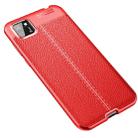 For Huawei Y5P Litchi Texture TPU Shockproof Case(Red) - 1