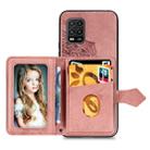 For Xiaomi 10 Lite 5G Mandala Embossed Magnetic Cloth PU + TPU + PC Case with Holder & Card Slots & Wallet & Photo Frame & Strap(Rose Gold) - 2