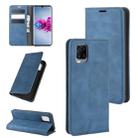 For ZTE Axon 11 Retro-skin Business Magnetic Suction Leather Case with Holder & Card Slots & Wallet(Dark Blue) - 1