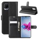 For ZTE Axon 11  Litchi Texture Horizontal Flip Protective Case with Holder & Card Slots & Wallet(Black) - 1