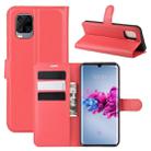 For ZTE Axon 11  Litchi Texture Horizontal Flip Protective Case with Holder & Card Slots & Wallet(Red) - 1