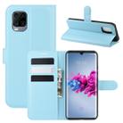 For ZTE Axon 11  Litchi Texture Horizontal Flip Protective Case with Holder & Card Slots & Wallet(Blue) - 1