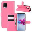 For ZTE Axon 11  Litchi Texture Horizontal Flip Protective Case with Holder & Card Slots & Wallet(Rose red) - 1