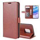 For Xiaomi Redmi 10X Pro 5G/10X 5G R64 Texture Single Horizontal Flip Protective Case with Holder & Card Slots & Wallet& Photo Frame(Brown) - 1
