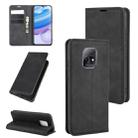 For Xiaomi Redmi 10X Pro 5G/10X 5G Retro-skin Business Magnetic Suction Leather Case with Holder & Card Slots & Wallet(Black) - 1