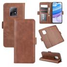 For Xiaomi Redmi 10X Pro 5G/10X 5G Dual-side Magnetic Buckle Horizontal Flip Leather Case with Holder & Card Slots & Wallet(Brown) - 1