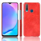 Shockproof Litchi Texture PC + PU Case For vivo Y17 / Y3(Red) - 1