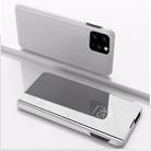 For Huawei Y5P/Honor 9S Plated Mirror Horizontal Flip Leather Case with Holder(Silver) - 1