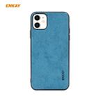 For iPhone 11 ENKAY ENK-PC028 Business Series Fabric Texture PU Leather + TPU Soft Slim Case(Blue) - 1