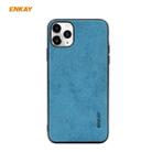 For iPhone 11 Pro Max ENKAY ENK-PC030 Business Series Fabric Texture PU Leather + TPU Soft Slim Case Cover(Blue) - 1
