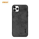 For iPhone 11 Pro Max ENKAY ENK-PC030 Business Series Fabric Texture PU Leather + TPU Soft Slim Case Cover(Black) - 1