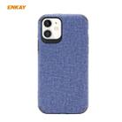 For iPhone 11 ENKAY ENK-PC031 Business Series Denim Texture PU Leather + TPU Soft Slim Case Cover(Blue) - 1