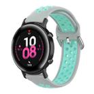 20mm For Huami Amazfit GTS / Samsung Galaxy Watch Active 2 / Huawei Watch GT2 42MM Inner Buckle Silicone Watch Band(Grey duck) - 1