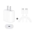 2 in 1 Single USB-C / Type-C Port Travel Charger + 3A PD 3.0 USB-C / Type-C to USB-C / Type-C Fast Charge Data Cable Set, Cable Length: 2m(US Plug) - 1