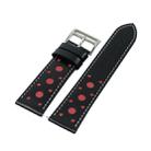 22mm For huawei watch GT2e / GT / GT2 46mm Hollow Leather Watch Band(Red) - 1