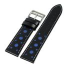 22mm For huawei watch GT2e / GT / GT2 46mm Hollow Leather Watch Band(Blue) - 1