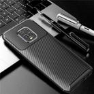 For Xiaomi Redmi 10X Pro 5G Carbon Fiber Texture Shockproof TPU Case(Black) - 1