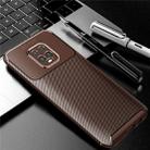 For Xiaomi Redmi 10X 5G Carbon Fiber Texture Shockproof TPU Case(Brown) - 1