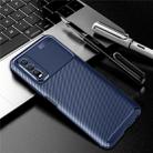 For vivo Y70s Carbon Fiber Texture Shockproof TPU Case(Blue) - 1