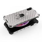 For iPhone XR Shockproof Honeycomb PC + TPU Ring Holder Protection Case(Grey) - 5