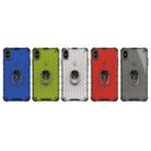 For iPhone XR Shockproof Honeycomb PC + TPU Ring Holder Protection Case(Grey) - 9