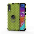 For Huawei Enjoy 10S Shockproof Honeycomb PC + TPU Ring Holder Protection Case(Green) - 1