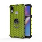 For Huawei Y6 2019 / Y6S / Y6 Prime Shockproof Honeycomb PC + TPU Ring Holder Protection Case(Green) - 1