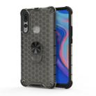 For Huawei Y9 2019 Shockproof Honeycomb PC + TPU Ring Holder Protection Case(Grey) - 1