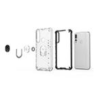 For Huawei P30 Lite Shockproof Honeycomb PC + TPU Ring Holder Protection Case(Grey) - 2