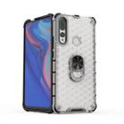 For Huawei P30 Lite Shockproof Honeycomb PC + TPU Ring Holder Protection Case(Grey) - 3