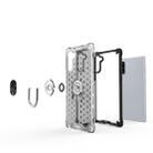 For Samsung Galaxy Note 10 Shockproof Honeycomb PC + TPU Ring Holder Protection Case(Grey) - 2